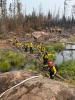 Fire crews on the Delta Lake Fire in summer 2021. Photo courtesy of the US Forest Service